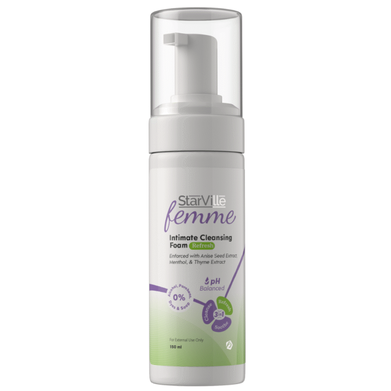 StarVille Femme Intimate Cleansing Foam Refresh 150 ml  رغوة التنظيف الحميمة ستارفيل فيم المنعشة 150 مل