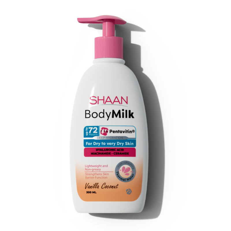 Shaan Body Milk Vanilla Coconut 300 ml  حليب الجسم شان بنكهة الفانيليا وجوز الهند 300 مل