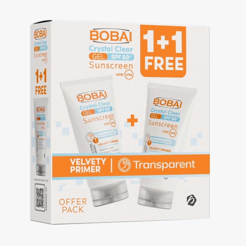 Bobai Crystal Clear Gel SPF 50+ Sunscreen 50g  جل بوباي كريستال كلير الواقي من الشمس SPF 50+ 50 جرام