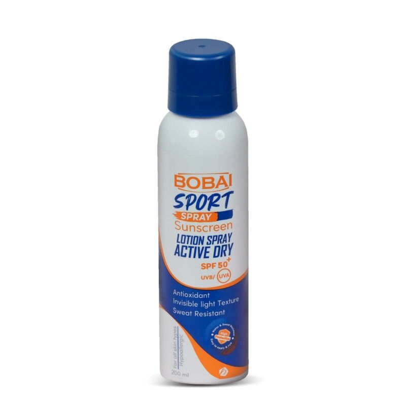 Bobai Sport Water Resistant Sunscreen Spray 200 ml  بخاخ واقي من الشمس مقاوم للماء من بوباي سبورت 200 مل